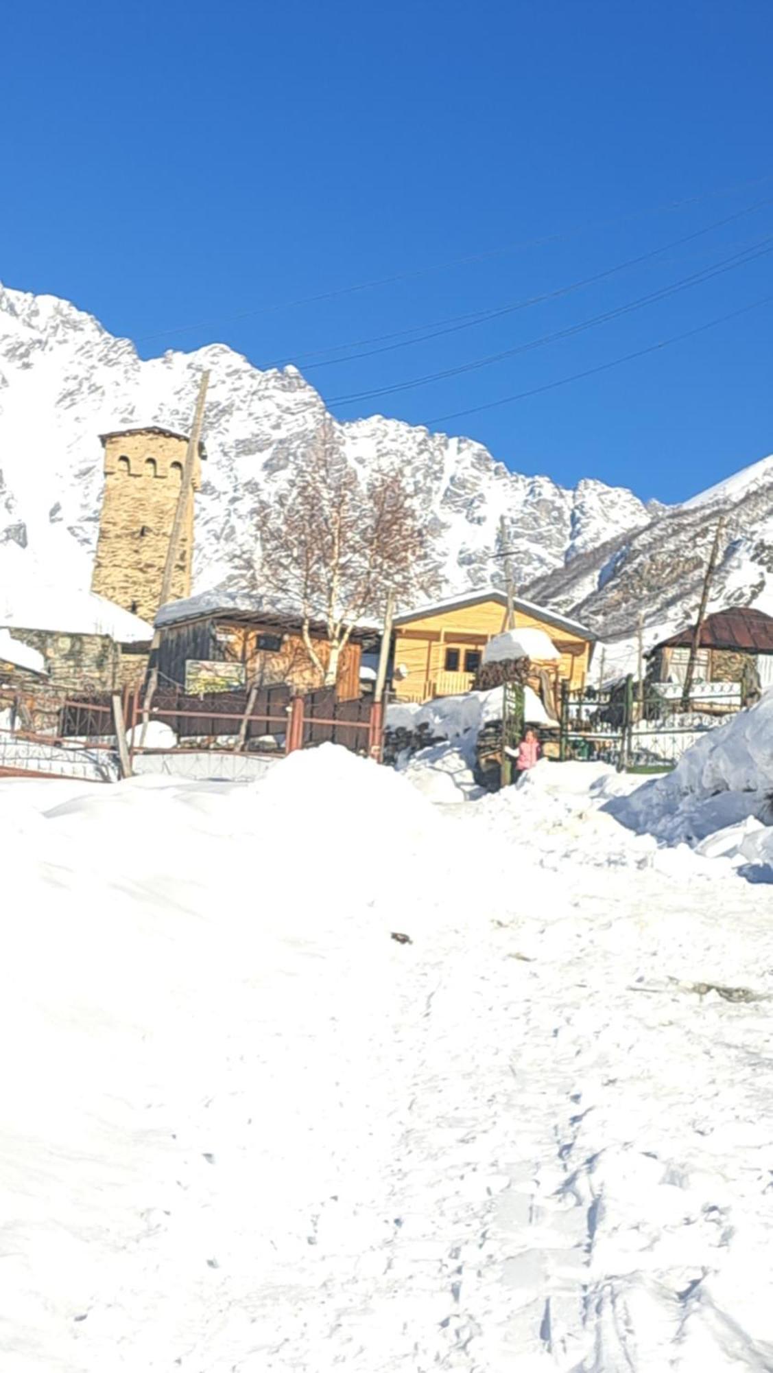Chvibiani Guesthouse & Bar Ushguli Buitenkant foto